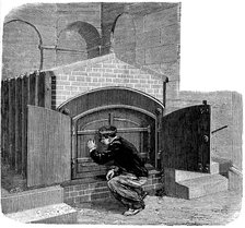 Furnace of the type to be installed in the Pere la Chaise crematorium, Paris, 1888. Artist: Unknown