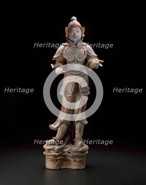 Armored Guardian (Tomb Figure), Tang dynasty (A.D. 618-906), late 7th/early 8th century. Creator: Unknown.