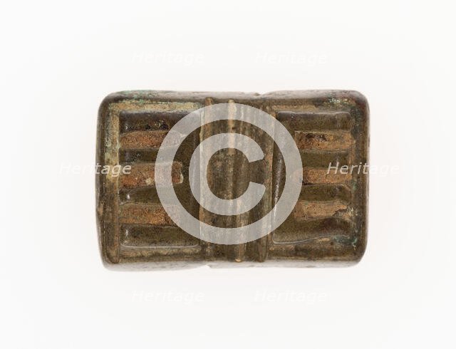 Goldweight with a Geometric Design, Ghana, 18th/19th century. Creator: Unknown.