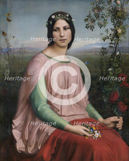 Fleur des champs (Flower of the Fields), 1845. Creator: Janmot, Louis (1814-1892).