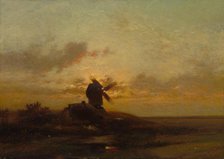 The Windmill, late 1850s. Creator: Jules Dupré (French, 1811-1889).