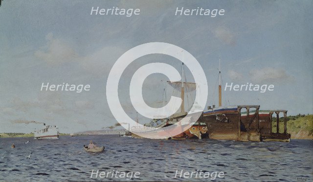 Fresh wind. Volga, 1895. Artist: Levitan, Isaak Ilyich (1860-1900)