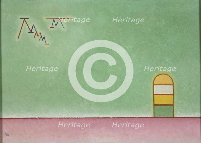 Grünleer (Empty Green), 1930. Creator: Kandinsky, Wassily Vasilyevich (1866-1944).