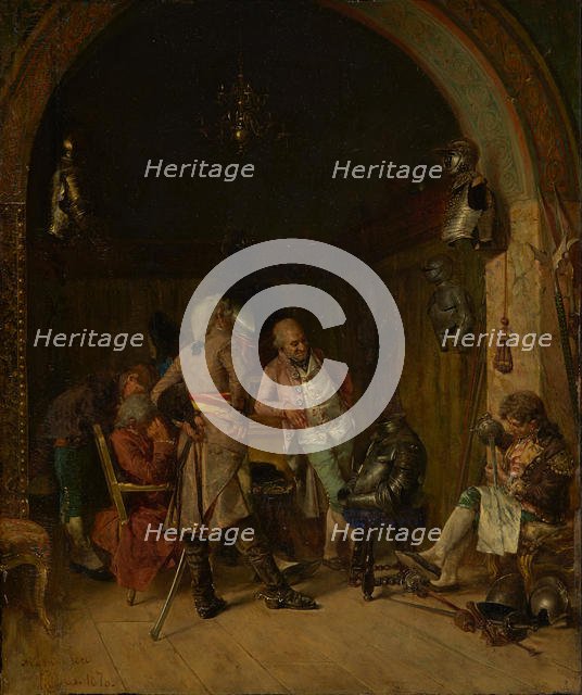 Examining Antique Arms, 1870. Creator: José Villegas Cordero.