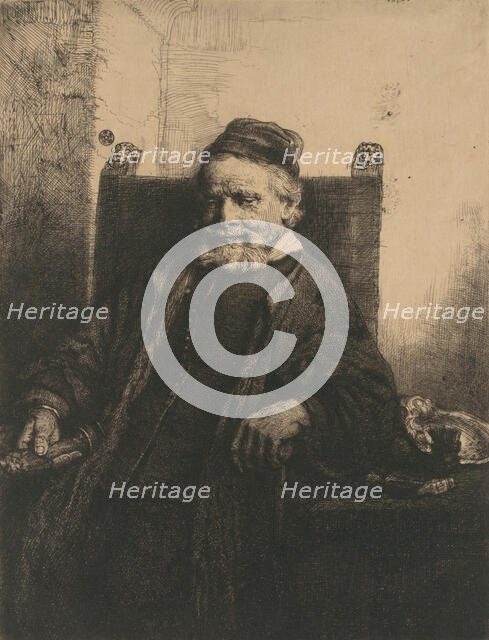 Jan Lutma, 1656., 1656. Creator: Rembrandt Harmensz van Rijn.