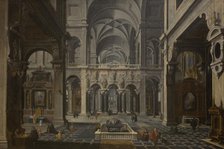 Church Interior; Interior of a Renaissance Church, 1530-1630. Creators: Bartholomeus van Bassen, Esaias van de Velde.