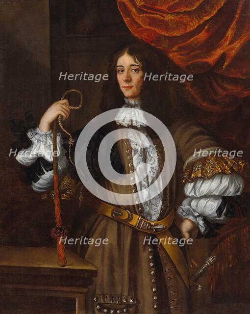 Portrait of an English slave trader, 17th century. Creator: Wright, John Michael (1617-1694).