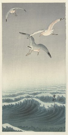 Three gulls. Creator: Ohara, Koson (1877-1945).