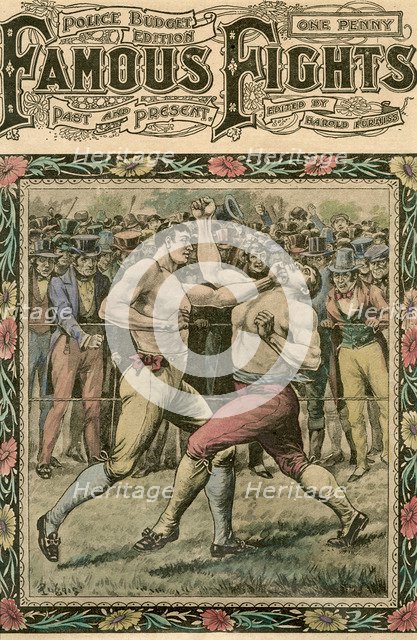 'He caught Tom a smack under the chin', late 19th or early 20th century.Artist: Pugnis