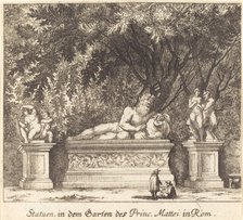 Gardens of Prince Mattei, Rome, 1681. Creator: Melchior Küsel.