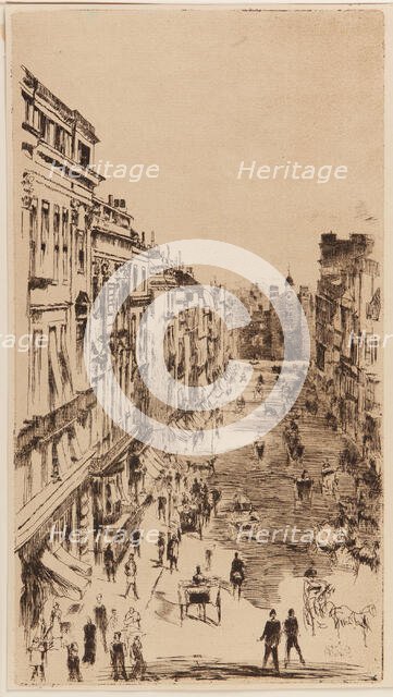 St. James's Street.., London, 1878. Creator: James Abbott McNeill Whistler.