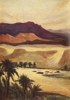 'A Palestine Camp at Elim - Heb. xiii. 11', c1924. Creators: James Clark, Henry A Harper.