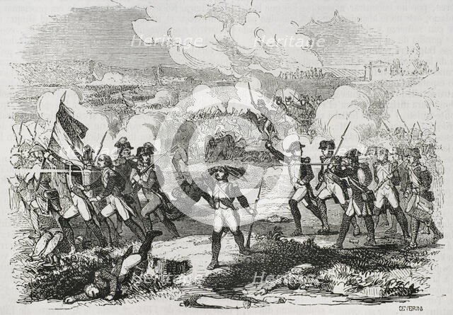 Battle of Truillas, (22nd September, 1793),  War of Roussillon, 1853. Creator: José Severini.