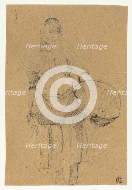 Fisher Girl with Basket, n.d. Creator: Michel-Francois Dandre-Bardon.