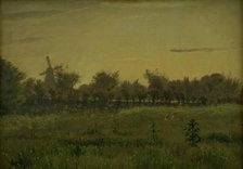 The Meadow near the Artist's House at Farimagsvej outside Copenhagen, 1855. Creator: Vilhelm Kyhn.