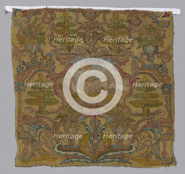 Chair Seat, France, 17th century. Creator: Unknown.