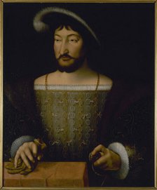 Portrait of Francois I, king of France, c1535. Creator: Joos van Cleve.