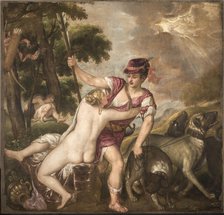 Venus and Adonis, c. 1560. Creator: Titian (1488-1576).