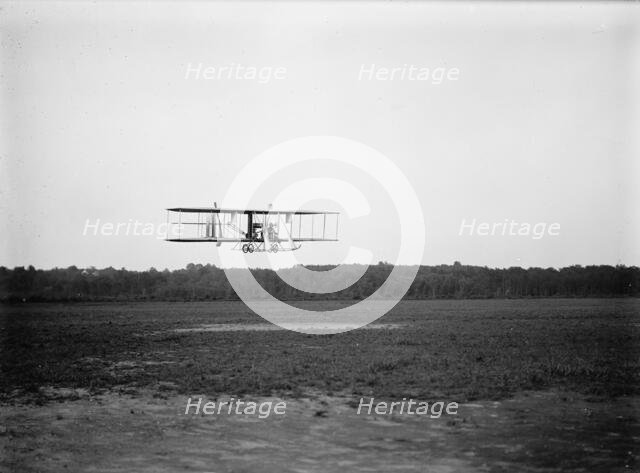 Army Aviation, College Park Aviation Field, 2nd Season - Wright Biplane, Type B..., 1912. Creator: Harris & Ewing.