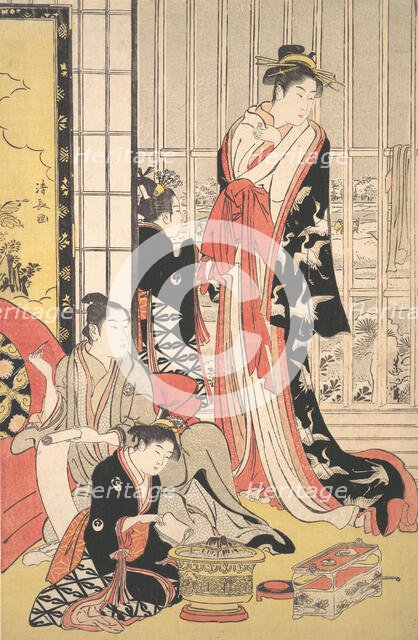 Interior Scene, ca. 1788. Creator: Torii Kiyonaga.