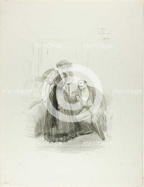 At an Evening Party, c. 1896. Creator: Jean Louis Forain.