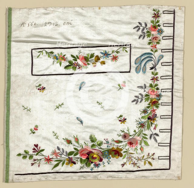 Salesman's Sample (Waistcoat Pocket), France, 1780-1810. Creator: Unknown.
