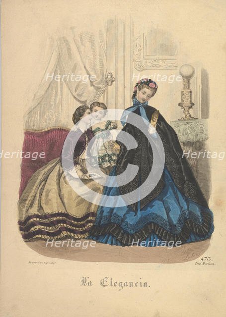 Number 473 from La Elegancia Barcelona, 19th century. Creator: Heloise Leloir.