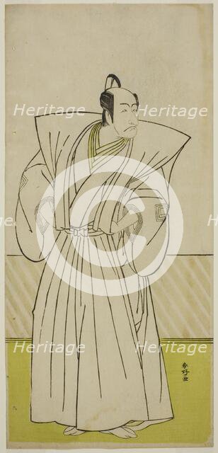 The Actor Ichikawa Danjuro V as Enya Hangan (?) in the Play Kanadehon Chushin Nagori...c. 1780. Creator: Katsukawa Shunko.