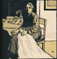 'The Seamstress', c1900. Artist: Emil Orlik.