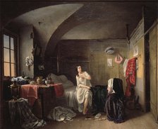 Morgen of a tailor, 1855. Artist: Volokhov, Dmitri Petrovich (1826-?)