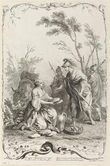 David and Abigail, c. 1745. Creator: Joseph Wagner.