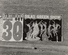 Minstrel poster in Alabama town,  1936-01. Creator: Walker Evans.