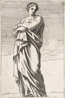 Standing Female Figure, ca. 1739-40., ca. 1739-40. Creator: Pierre Ignace Parrocel.