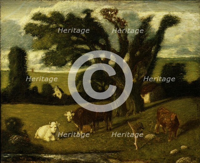 Pastoral Study, 1897. Creator: Albert Pinkham Ryder.