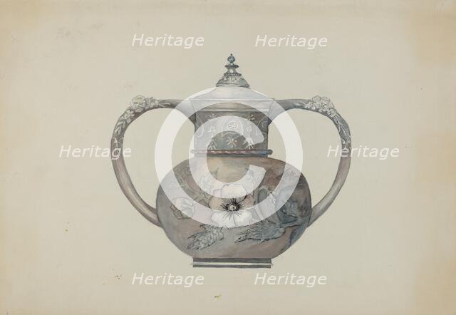 Pewter Tea Set, c. 1936. Creator: Beulah Bradleigh.