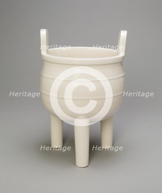 Censer in the Form of an Ancient Bronze Tripod Cauldron (ding), Qing dynasty (1644-1911). Creator: Unknown.