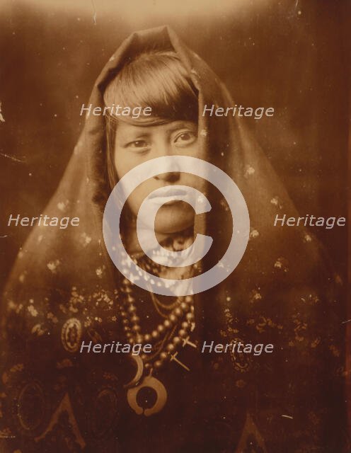 An Acoma woman, c1905. Creator: Edward Sheriff Curtis.