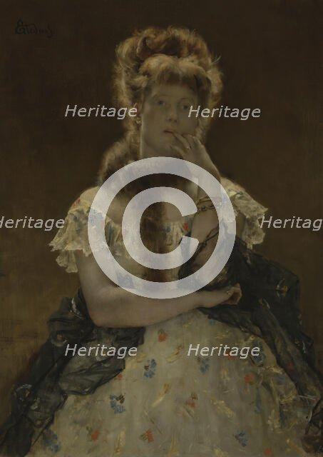 The Parisian Sphinx, 1875-1877. Creator: Stevens, Alfred (1823-1906).