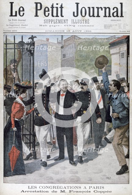 The arrest of Francois Coppee, 1902. Artist: Unknown