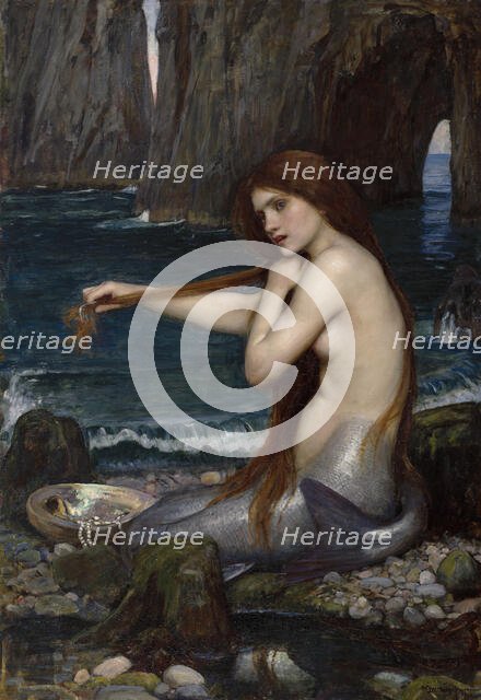 A Mermaid, 1900. Creator: John William Waterhouse.
