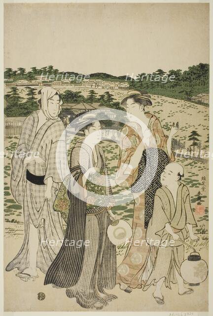 Benten Shrine in Shinobazu Pond, late 1780s. Creator: Katsukawa Shuncho.