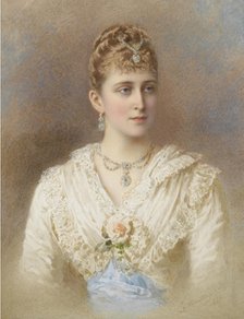 Portrait of Grand Duchess Elizaveta Fyodorovna (1864–1918). Artist: Alexandrovsky, Stepan Fyodorovich (1843-1906)