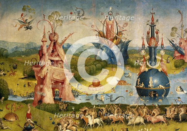 The Garden of Earthly Delights (triptych: central panel detail), 1500-1505.  Creator: Hieronymus Bosch.