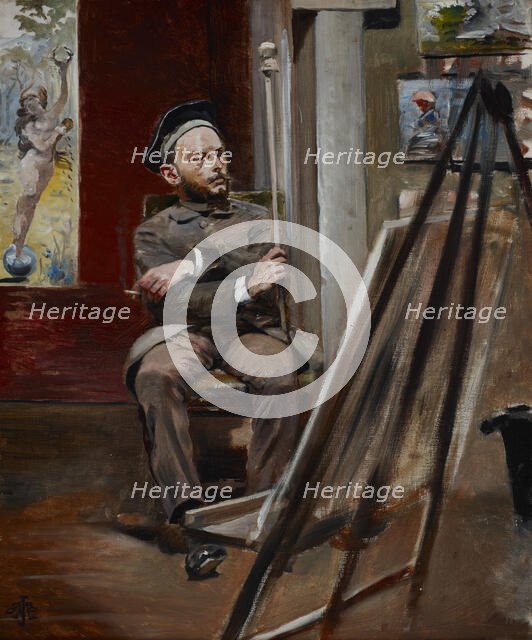 Portrait of Stanislaw Tondos, c1893. Creator: Jacek Malczewski.