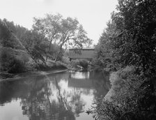 Able Man's Narrows, old wagon bridge, c1898. Creator: Unknown.