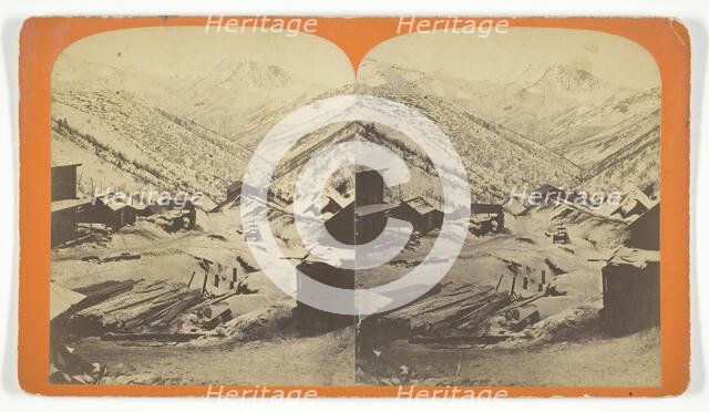 Bingham Canyon, Telegraph Mine, near Salt Lake Utah, late 19th century.  Creator: Charles William Carter.