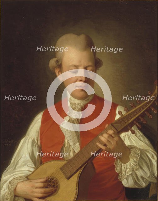 Carl Michael Bellman, 1740-1795, poet, 1779. Creator: Per Krafft the Elder.