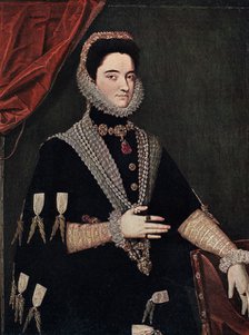 'Marie of Austria', mid 16th century (1910). Artist: Juan Pantoja de la Cruz