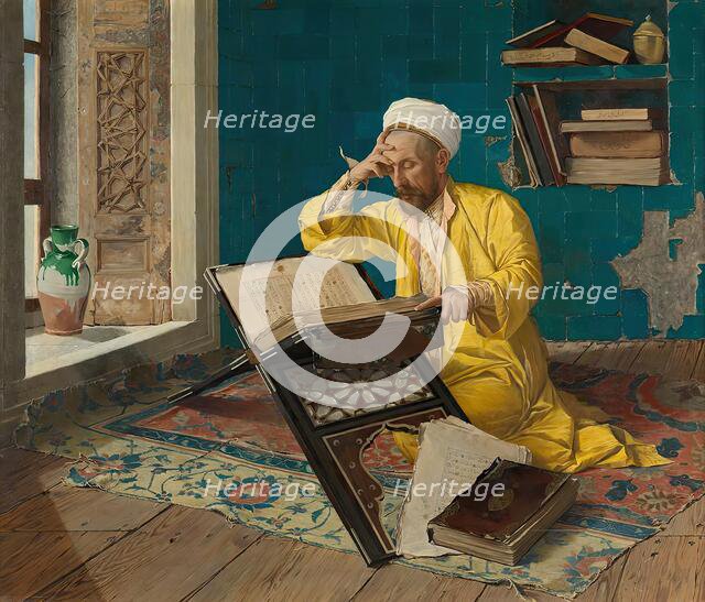 Meditating on the Koran, 1902. Creator: Osman Hamdi Bey.
