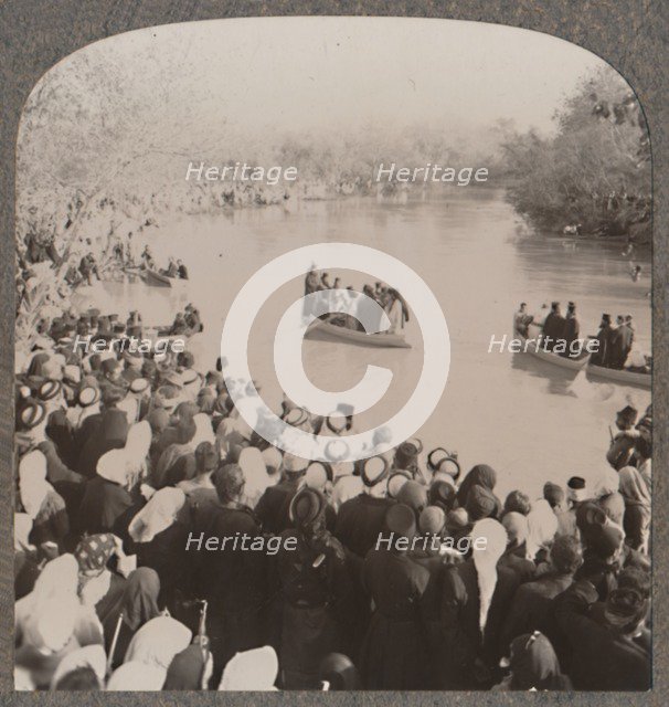 'Priests blessing the Jordan', c1900. Artist: Unknown.